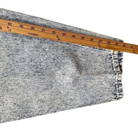Vintage Lee 1980s Acid Wash High-rise Mom Jeans Women Size 18 Tapered Grunge - Picture 9 of 16